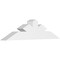 Ekena Millwork Saratoga Architectural Grade PVC Gable Bracket, 60"W x 15"H x 6"D x 6"F, 6/12 Pitch GBP060X15X0606SAR00 - alternate 1